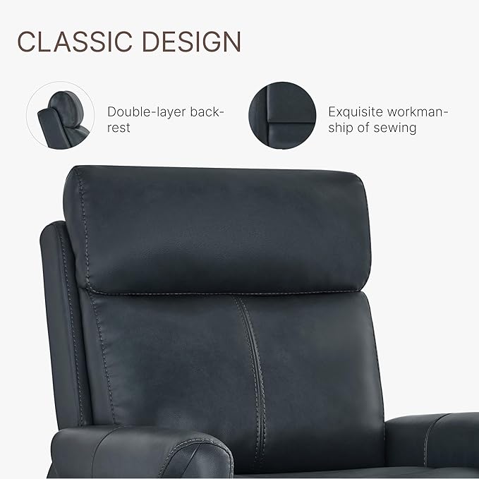 KISLOT Leather Recliner Chair for Adults Wall Hugger RV Recliner