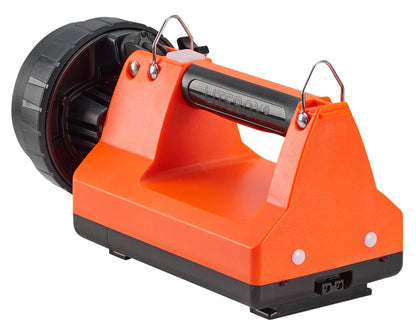 Streamlight 45865 E-Spot Firebox 1500-Lumen 110000 Candela Rechargeable Spot Beam Lantern with Dual Rear LEDs, Vehicle Mount System, Direct Wire DC Charging Rack, and Heavy Duty Shoulder Strap, Orange