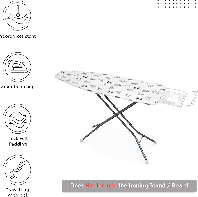 Encasa XO Ironing Board Cover and Pad 54"x15"