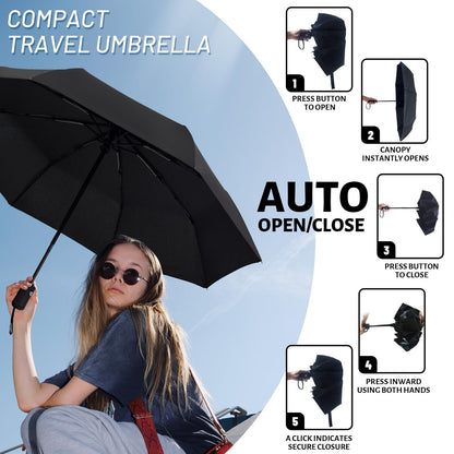 SY Compact Travel Umbrella Windproof Automatic Unbreakable Umbrellas-Factory Direct High Cost-effective Umbrella