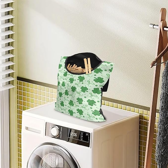 2 Pcs Clothespin Bag, Laundry Hanging Bag Fits Clothes Lines, Pin Bag
