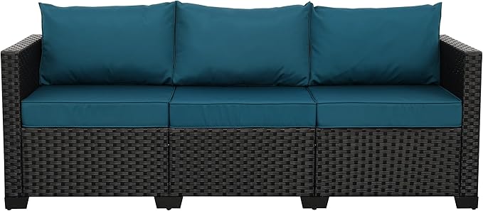 Rattan Star Outdoor Furniture Couch 3 Seater Sofa Outdoor Wicker Sofa Deep Seat