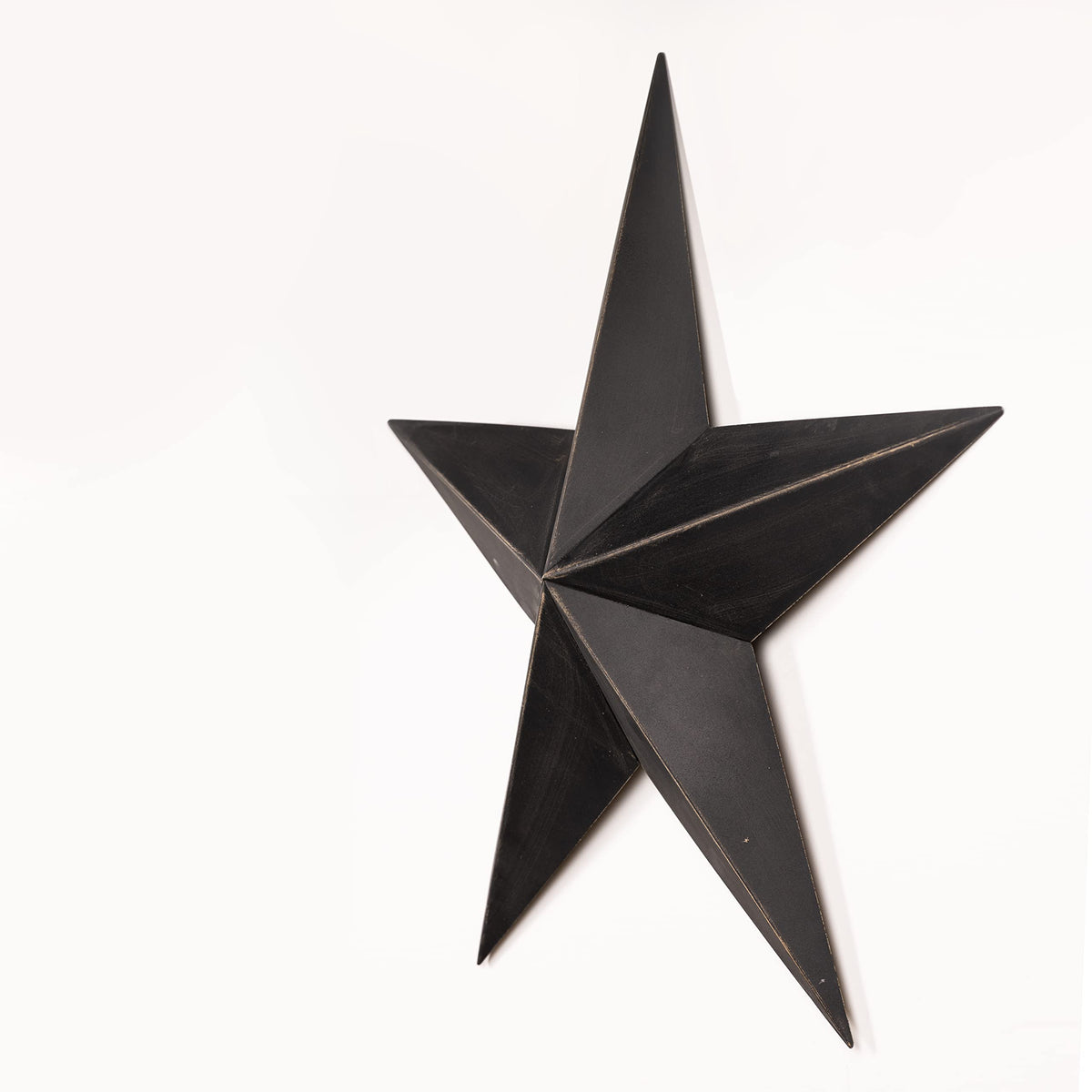 The Hearthside Collection CWI Gifts Metal Barn Star - 12" Galvanized Hanging Star - Farmhouse Wall Decor - Black - 1, 12 X 12 X 2