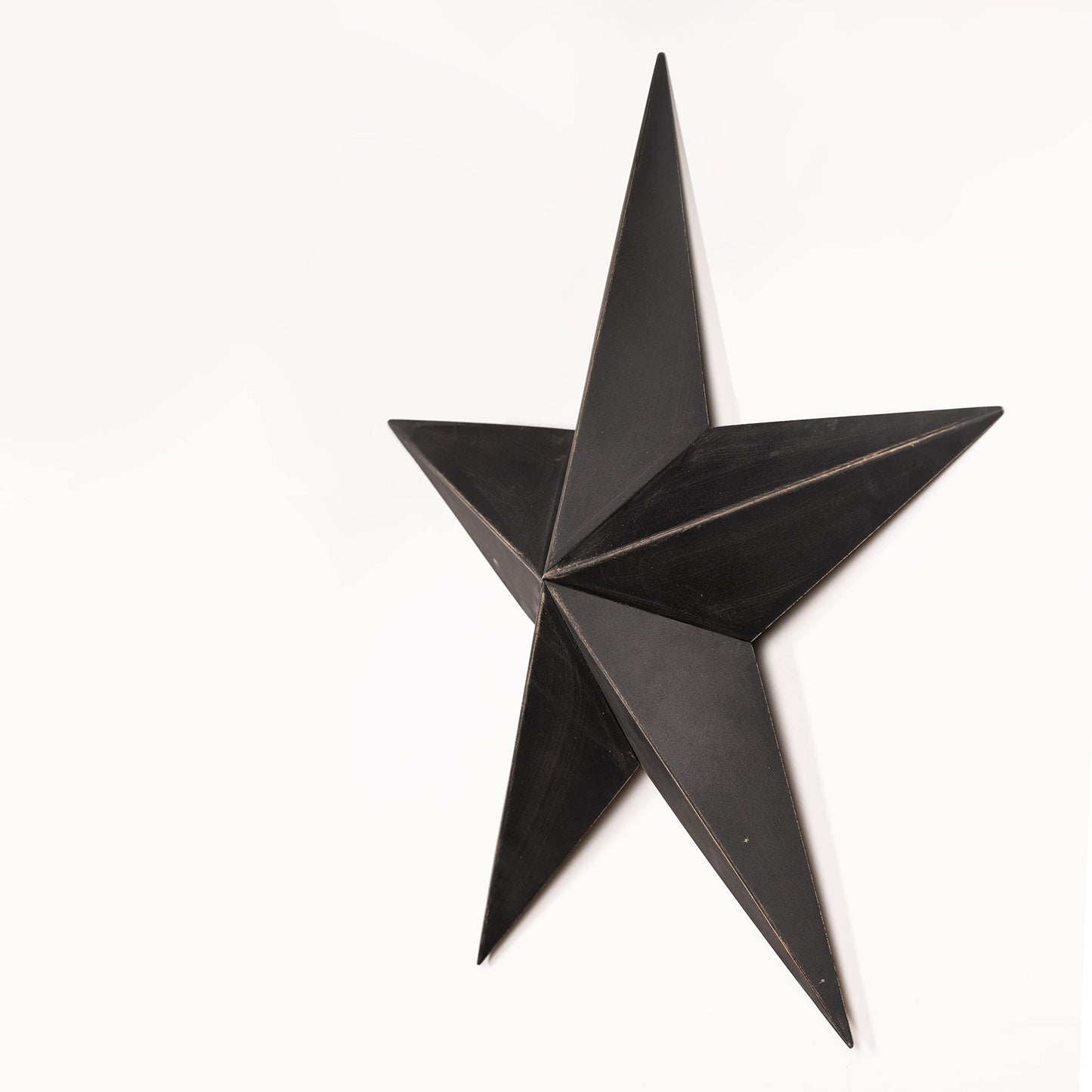 The Hearthside Collection CWI Gifts Metal Barn Star - 12" Galvanized Hanging Star - Farmhouse Wall Decor - Black - 1, 12 X 12 X 2