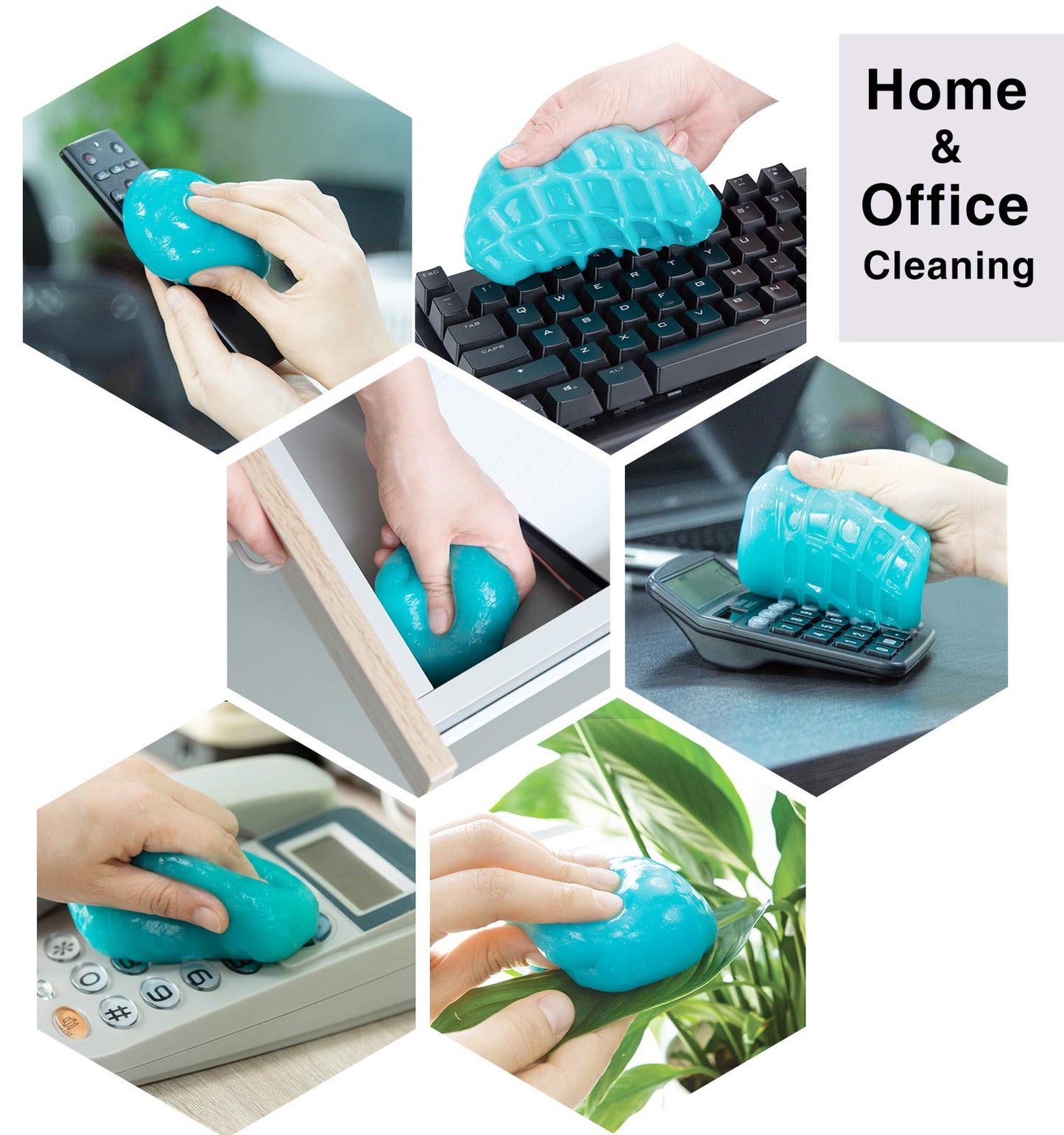 TICARVE 2Pack Cleaning Gel Car Putty Slime for Detailing Putty Detail Tools Car Interior Cleaner Automotive Cleaning Kits Keyboard Cleaner Blue Rose (320g/11.2oz)