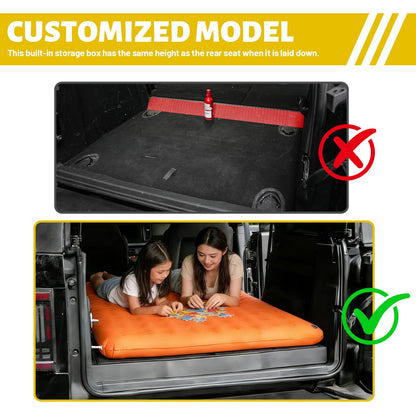 Z8 Trunk Hidden Storage Box for 2021–2025 Ford Bronco 4-Door Cargo Floor Organizer with Removable Divider,Under Cargo Storage Accessory