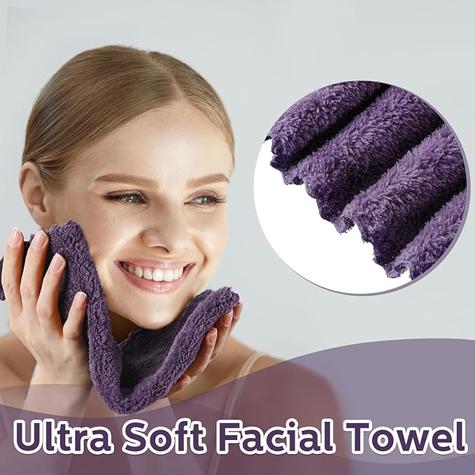 Newwiee 100 Pcs Washcloths Bulk Quick Drying Bathroom Wash Clothes 12 x 12 Inch