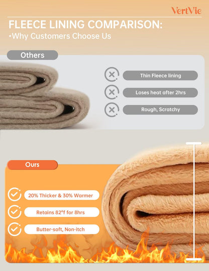 Vertvie Fleece Lined Tights Women Crotch One Seam Line Warm Sheer Pantyhose Fake Translucent Thermal Thick Tights Leggings