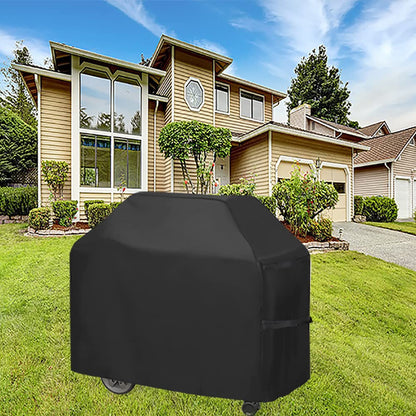 BBQ Cover Heavy Duty Large Waterproof, 3-4 Burner Gas BBQ Covers, Outdoor Barbecue Grill Cover PVC Coating Dust Protection, UV Protection with Storage Bag(145 x 61 x 117CM)