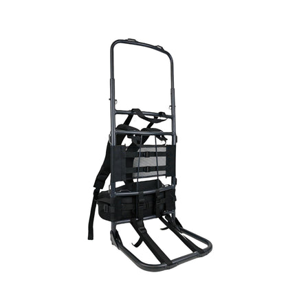 ZRSCHYG Hunting External Pack Frame with Rain Cover, Adjustable Straps, External Frame Backpack for Heavy Loads - Hunting, Backpacking, Tactical Use, (black)