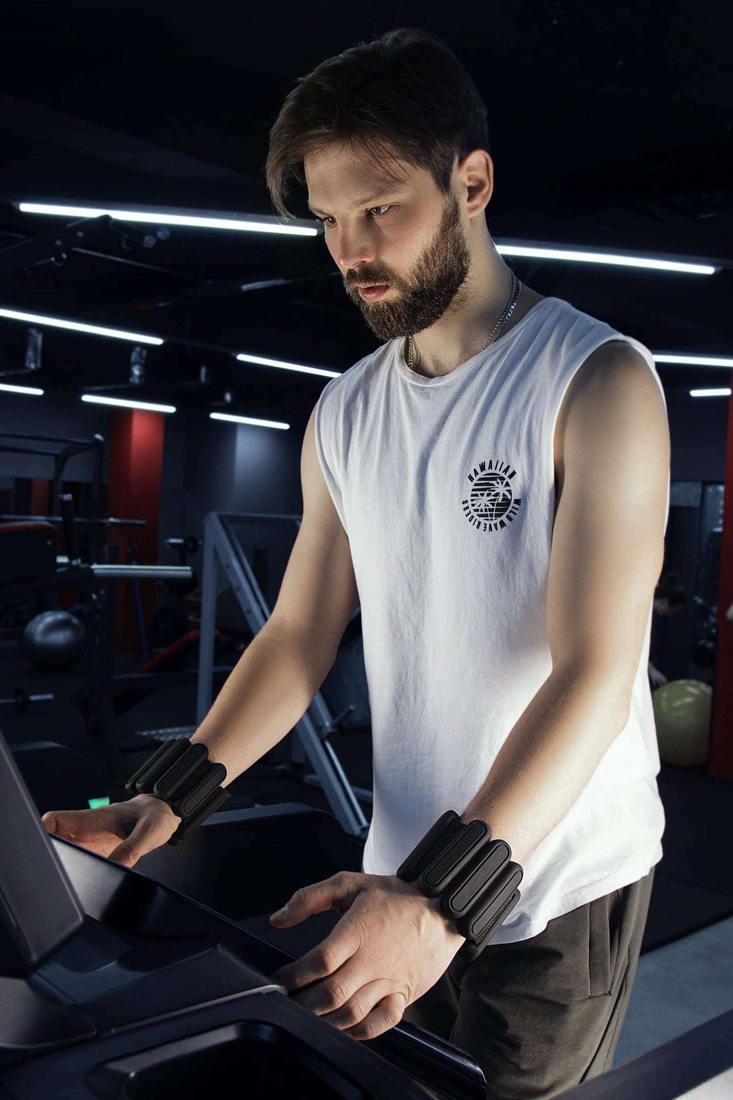 STONESAM Wrist & Ankle Weight-Set of 2 (1lb), Wearable Wrist Bracelets for Yoga, Dance, Barre, Pilates, Exercises, Cardio, Aerobics, Walking (Blackish green)