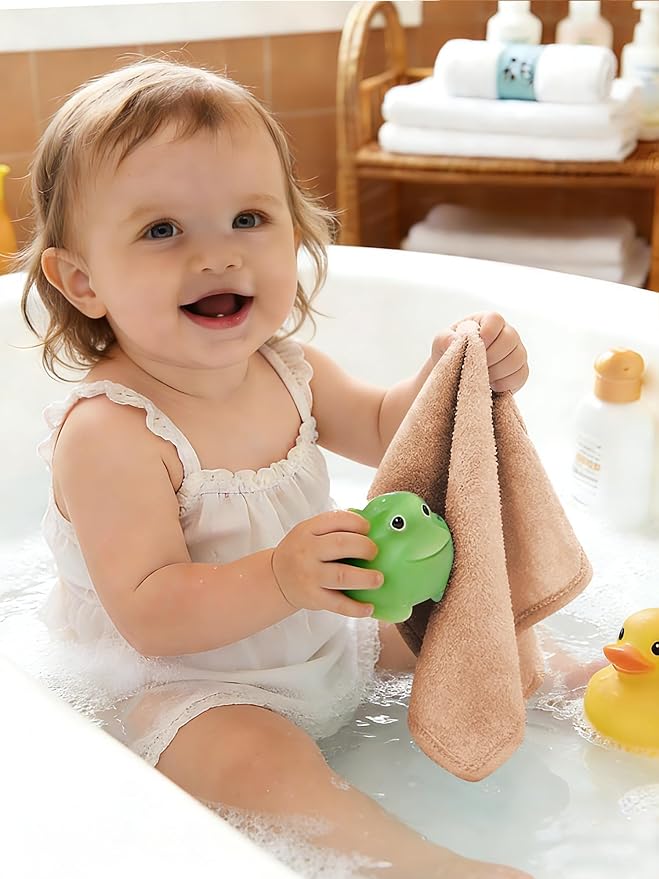 HIPHOP PANDA Baby Washcloths, Rayon Made from Bamboo