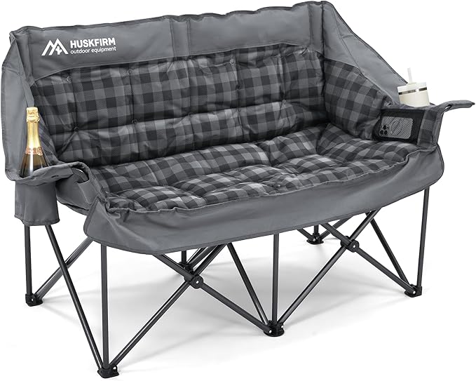 Double Camping Chair Padded 2 Person Camping Chair Camping Loveseat