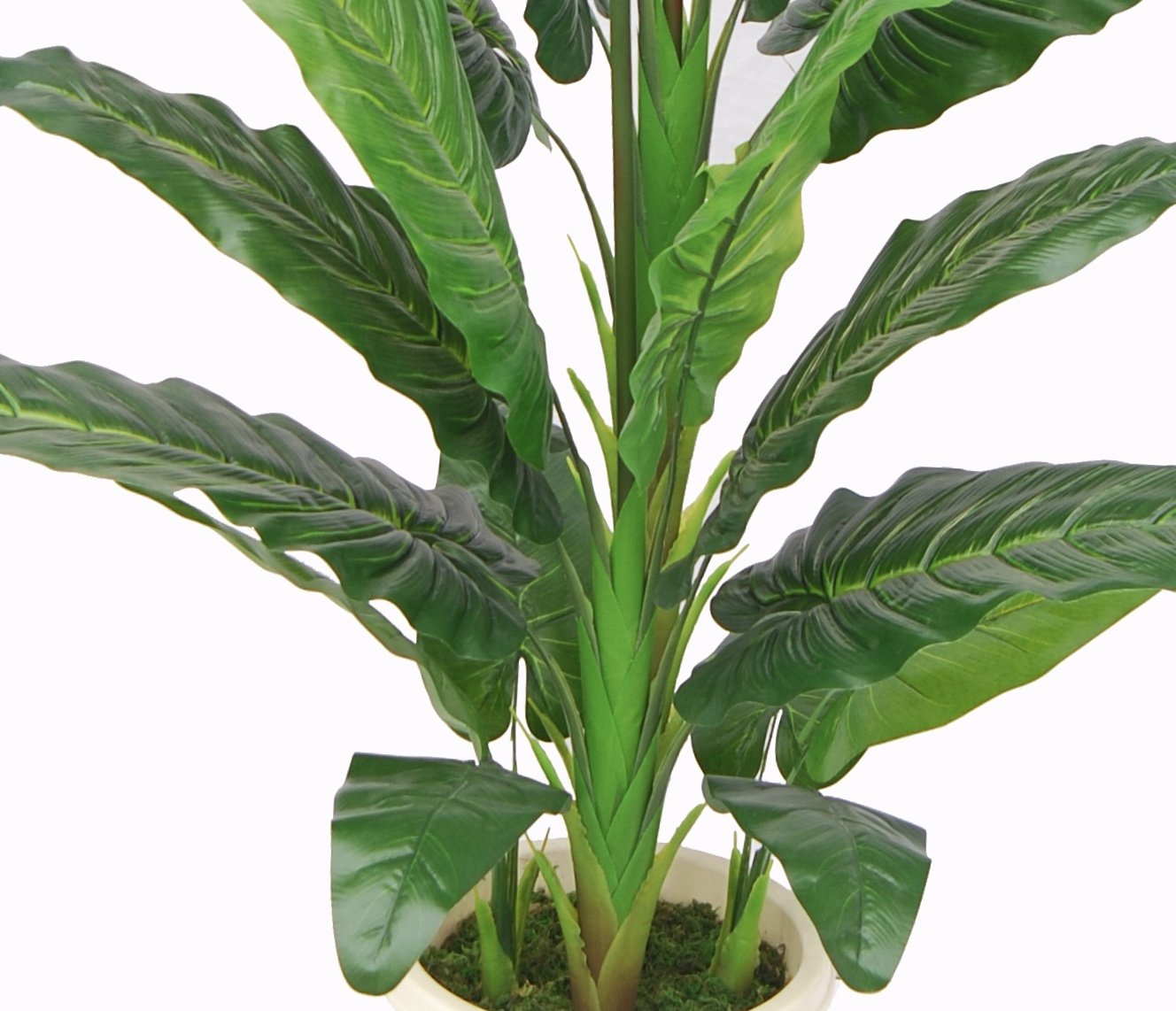 AMERIQUE Unique And Gorgeous Large 5' Paradise Bird Flower Artificial Plant Real Touch Technology, with Nursery Plastic Pot, with UV Protection, for Both Indoor and Outdoor display