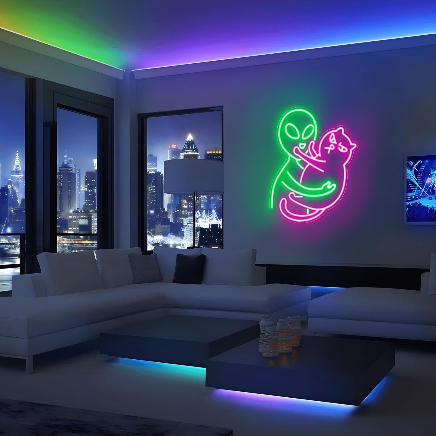 Kavaas Cowboy Boot Neon Sign, Neon Cowboy Hat Sign for Wall Decor | Western Neon Sign for Bedroom, Bar, Office, Man Cave - Best Gifts for Rodeo Enthusiast, Birthday, Christmas