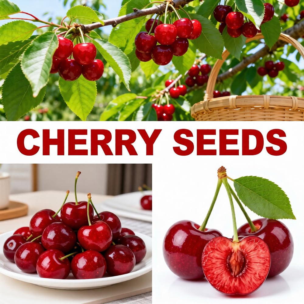 Mixrug Mix Dwarf Bonsai Fruit Tree Seeds for Planting, 40+ Apples Tree,40+ Lemon Tree Seeds,40+ Orange, 20+ Blueberry,40+ Cherry 5 Variety Individual Packs, Fruits Seeds Non-GMO Heirloom Organic