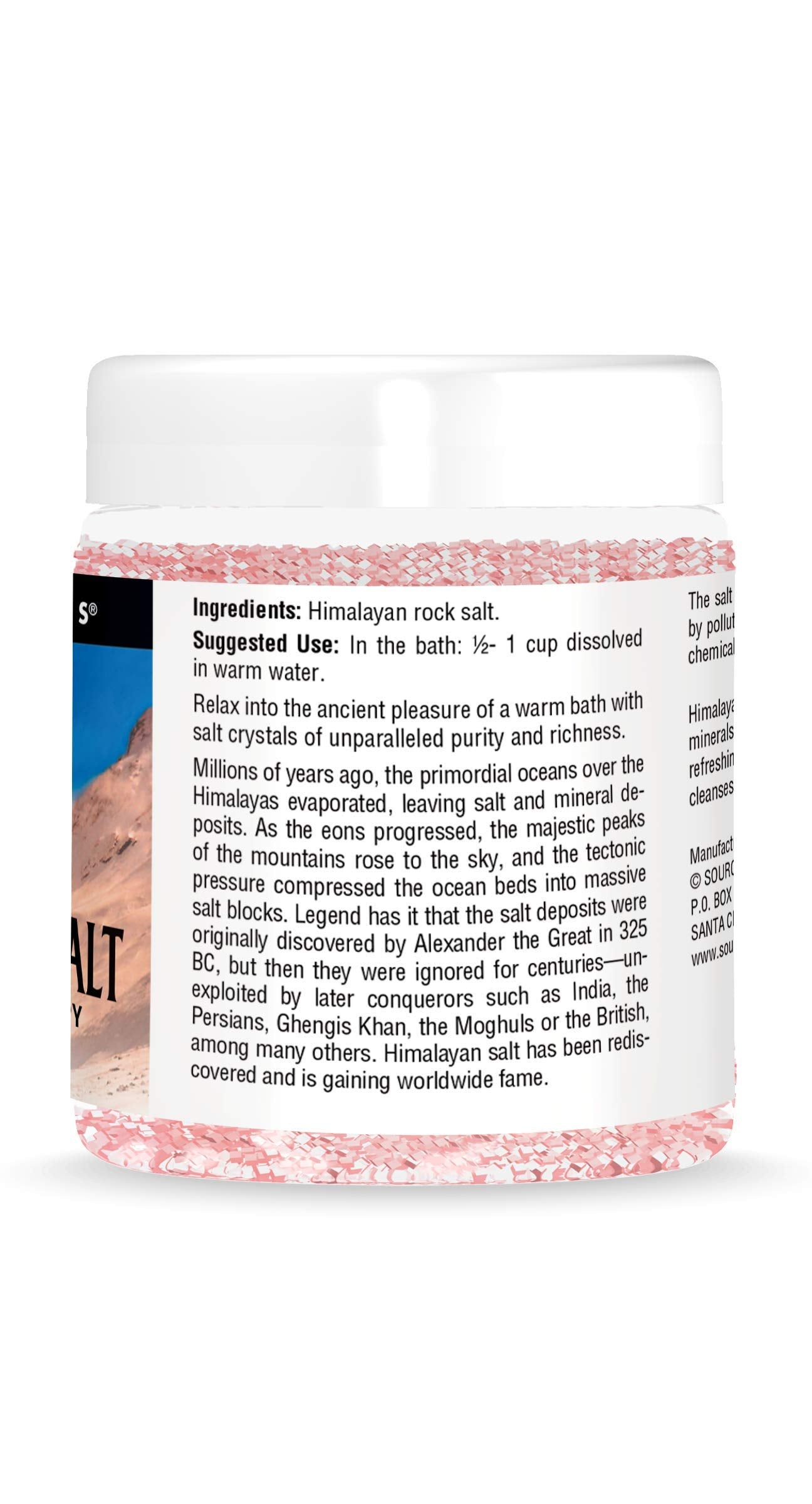 Source Naturals Crystal Balance Himalayan Bath Salt, Ancient Mineral Bath Therapy, 16 oz Crystals