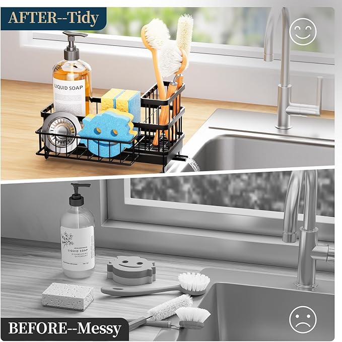 Consuemst Sponge Holder for Kitchen Sink