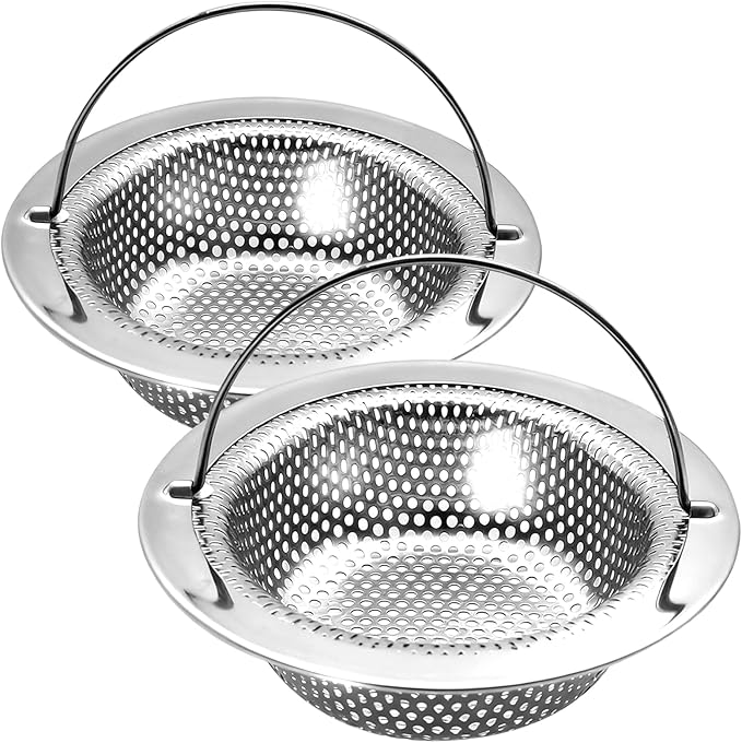2 Pack Kitchen Sink Drain Strainer