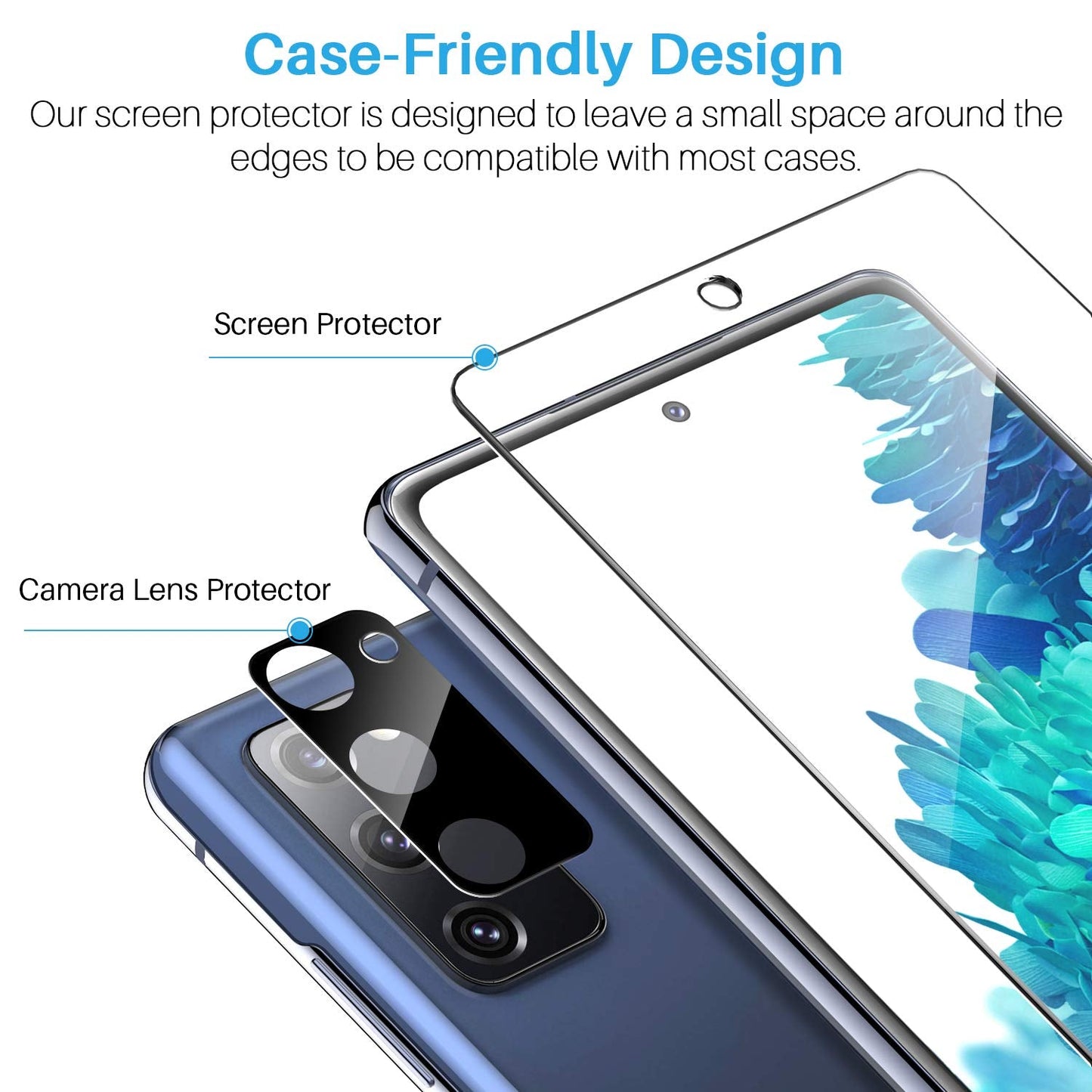 LK 3 Pack for Samsung Galaxy S22 Ultra Screen Protector [Not Glass] [Support Fingerprint Unlock] Bubble Free, with Easy Installation Tool, 3D Curved Max Coverage for S22 Ultra 6.8-inch