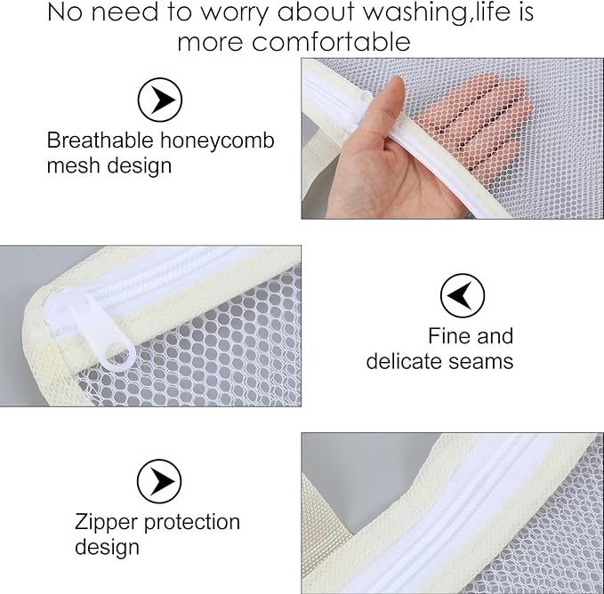 2 Pcs Hanging Laundry Bag Small Mesh Laundry Bag