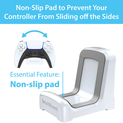 TotalMount Holders for PS5 Controllers – Premium Mounts Will Not Damage Your Wall with Screws or Permanent Adhesive (Wall Stands for PlayStation Controllers – Two Pack)