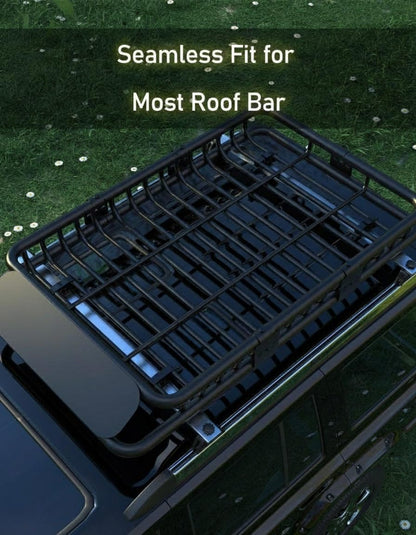 64 in x 39 in x 6 in Universal Roof Rack Basket, 200 LBS Black Electrophoretic Steel, Heavy Duty Rooftop Cargo Carrier for Kayak, Luggage, SUVs, Trucks