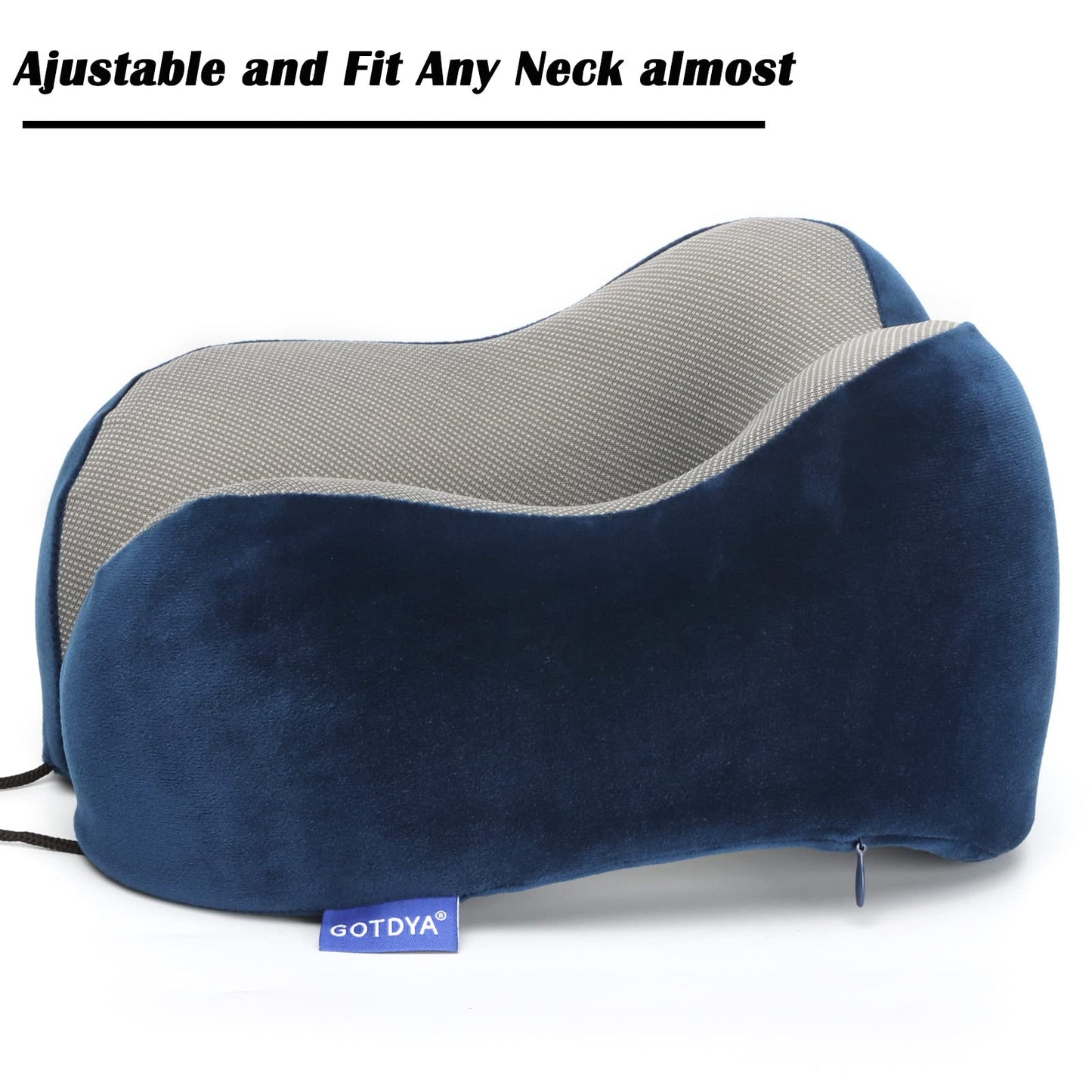 Travel Pillow,Travel Neck Pillows for Sleeping,100% Pure Memory Foam Soft Comfort & Support Pillow for Airplane/Car/Office&Home Rest Use-Pink