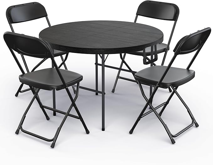 Our Modern Space 3.5 Feet Circular Round Foldable Table