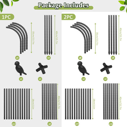 Square Tomato Cages for Garden, 6.2 FT Cucumber Trellis for Flowers, Grape, Pea, Rose, Bean, Rustproof Plastic Coated Metal Plant Support for Potted Plants Indoor Outdoor - 2PC Obelisk Trellis