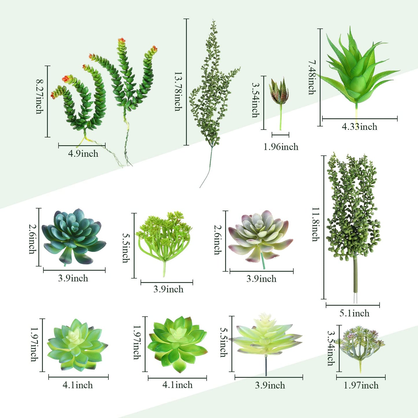 Rtteri 15 PCS Wall Hanging Planter Set with Artificial Succulents, 3 Ceramic Geometric Wall Planters in 3 Sizes, Modern Indoor Decor for Living Room Bathroom Office