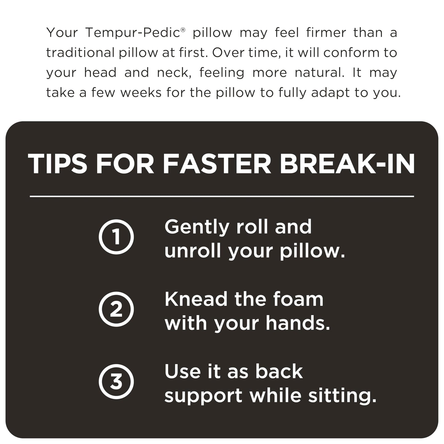 Tempur-Pedic TEMPUR-Travel Neck Pillow, Polyester, Navy