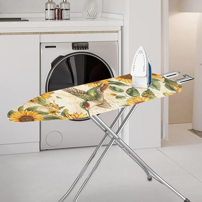 Sunflower Ironing Board Cover, Hummingbird Ironing Board Pad Cover Protector