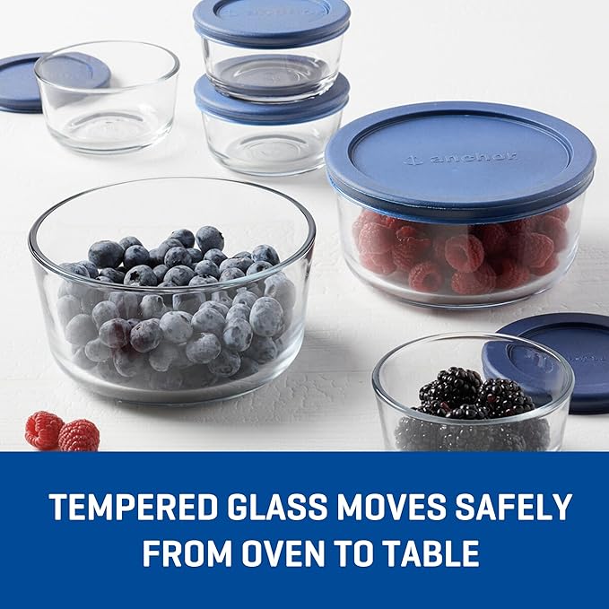 Anchor Hocking 12 Piece Glass Storage Containers