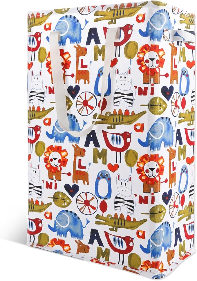 Odonata Slim Laundry Hamper Handles Collapsible Laundry Basket Thin Dirty