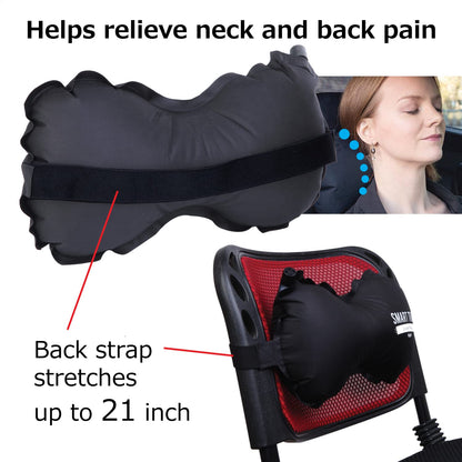 Smart Travel Travel Products Lumbar Pillow Inflatable Lumbar Support Pillow Travel Pillows for Airplane Long Flight Essential for Women Men Kids