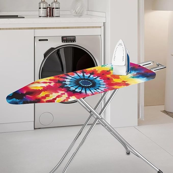 Rainbow Tie Dye Ironing Board Cover Durable Thick Table Top Ironing Board Cover