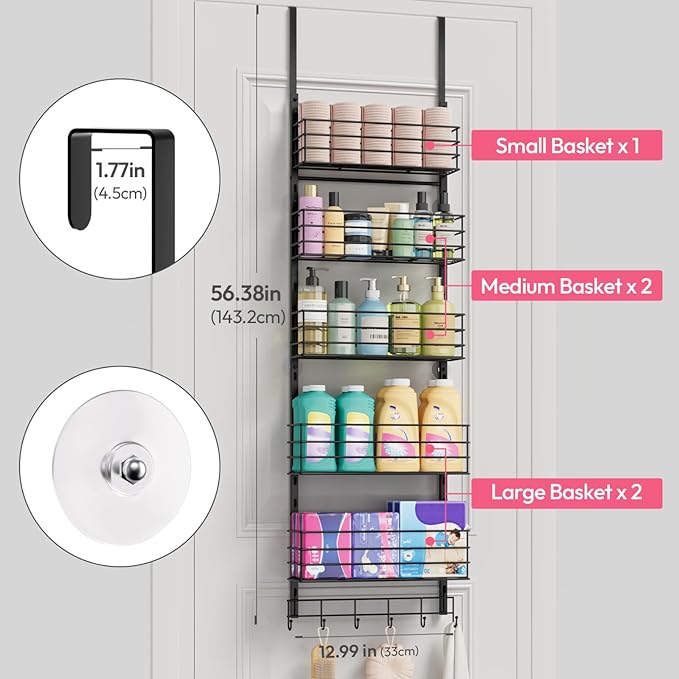 SWTYMIKI Over The Door Organizer