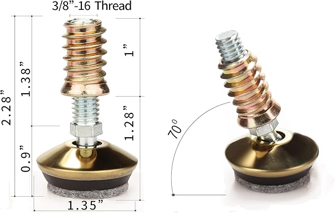 Swivel Furniture Levelers