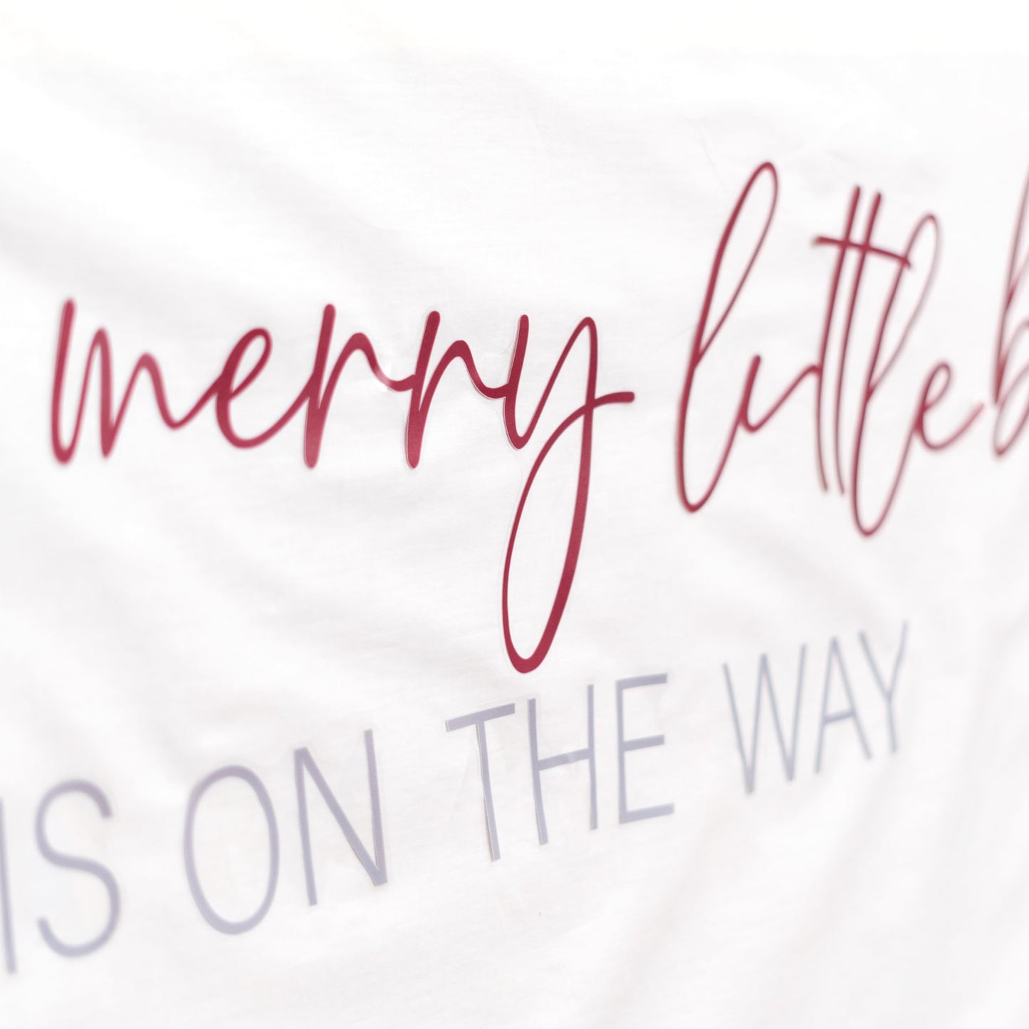 Capiont A Merry Little Baby is On The Way Decal - Christmas Theme Baby Shower Decorations，Gender-Revealing Decoration,Balloon Arch Decor