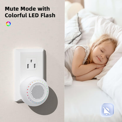 Wireless Doorbell • PHYSEN • Doorbell Chime Kits with 1 Transmitter 1 Receiver • Waterproof • Operating at 1000ft Range • 32 Ringtones • 4 Volume Levels • LED Flash • Door Bell for Home Classroom