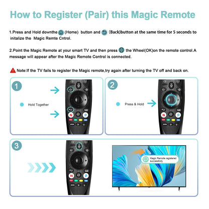 (Pack of 2) Replaced Remote Control Only for Roku TV Compatible with TCL Roku/for Hisense Roku/for Insignia Roku/for Onn Roku Smart TV (Not for Roku Stick and Box)