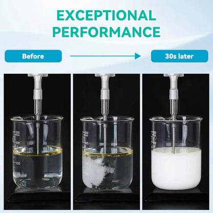 U.S. Solid 3000W Ultrasonic Homogenizer Mixer, 50-4500ml Processing Capacity Professional Lab Sonicator & Cell Disruptor with Touch Screen for Nano Dispersion, Disruption, Extraction & Emulsification