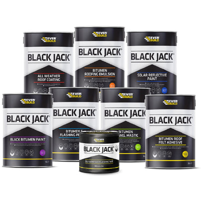 Everbuild Black Jack 901 Bitumen Paint – Solvent Based – Black – 5 Litre
