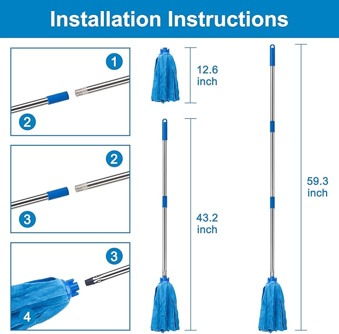 KeFanta Mop, Microfiber Cloth Mops