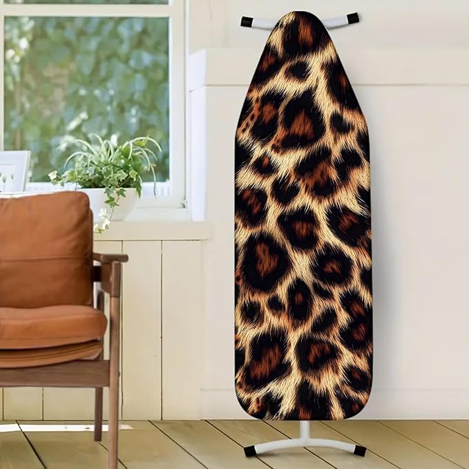 Nuxovilar Realistic Leopard Print Pattern Ironing Board Cover, 15×54 inch