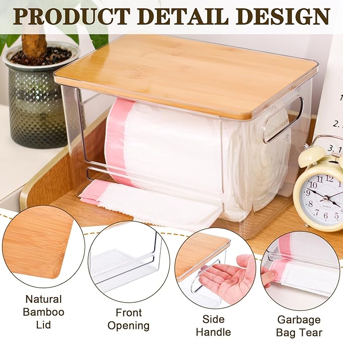 2 PCS Trash Bag Holder Dispenser Under Sink, Extra Large Garbage Bag Holder