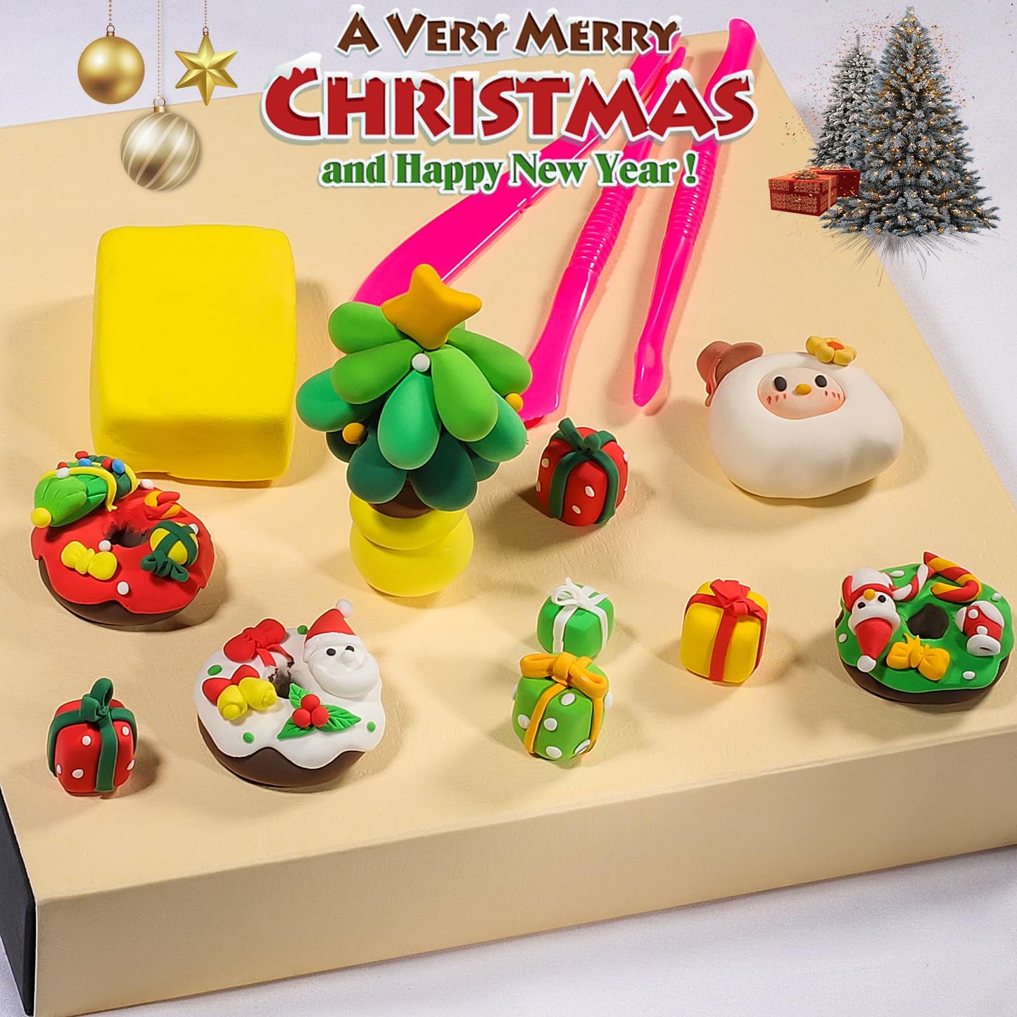 iFergoo ESAND Air Dry Clay - 36 Colors Modeling Clay Best Gift for Kids, Ultra Light Magic Modeling Clay with Modeling Tools and Project, No-Sticky and Non-Toxic