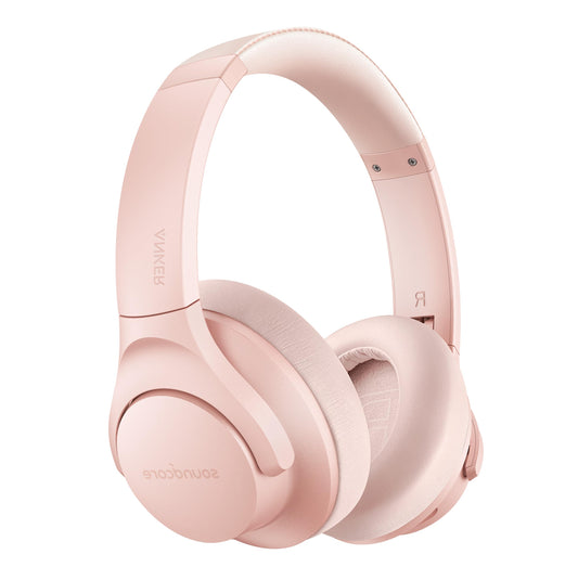 Soundcore Anker Life Q20 Hybrid Active Noise Cancelling Headphones, Wireless Over Ear Bluetooth Headphones, 60H Playtime, Hi-Res Audio, Deep Bass, Foam Ear Cups, Travel, Office, USB-C Charging