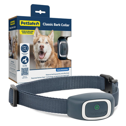 PetSafe Bark Control Collar, Waterproof Basic Bark Control Collar for Small Medium or Large Dogs 8 lb. and Up, Anti-Bark Static Correction Training Device for Canines
